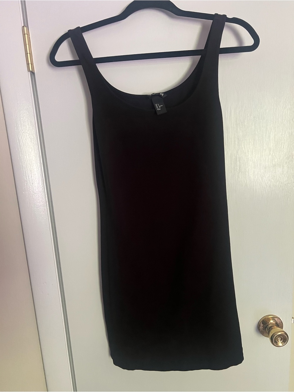 H&M Classic Black Scoop Neck Tank Top Dress